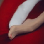 人类腿部超薄针织物爱好者